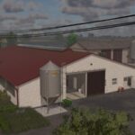 Obora z czerwonym dachem